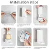 Soap Grinder Dispenser Soap Box Wall Mounted Dry Organizer Box Soap Powder Grinding Box For Restaurant Kitchen Office Gyms Hotel 5