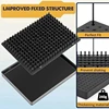 Model Painting Stand Base (19 X 14 Holes) And 27PCS Alligator Clip Sticks Set Modeling Tools For Airbrush Spra Durable 2