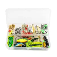 97PCS Saltwater Fishing Lures Fishing Bait Kit Bass Lure Kit With 3D Eyes Portable Artificial Fishing Baits Fishing Tackle Kit 1