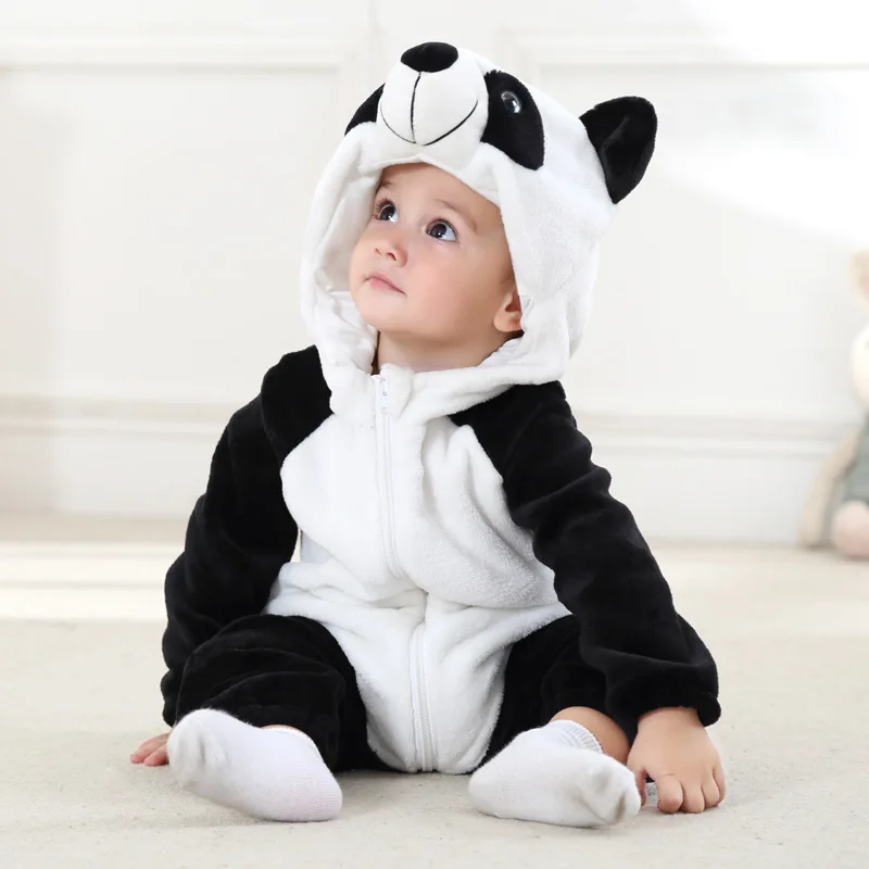 Baby Pajamas Cartoon Unicorn Clothes for Sleeping Girl Rompers Kids Baby Sleepwear Boy Animal Panda Infant Children Jumpsuit
