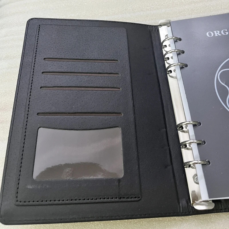 Schedule Notebook Notebook Diary Journal Notebook Diary Small Notebook Undated Notepad Hardcover Notebook YAMALANG MB Notebook Black Lock Buck Classic Cross Leather A5 Loose Leaf Chapter Business Notepad Luxury Design High Quality