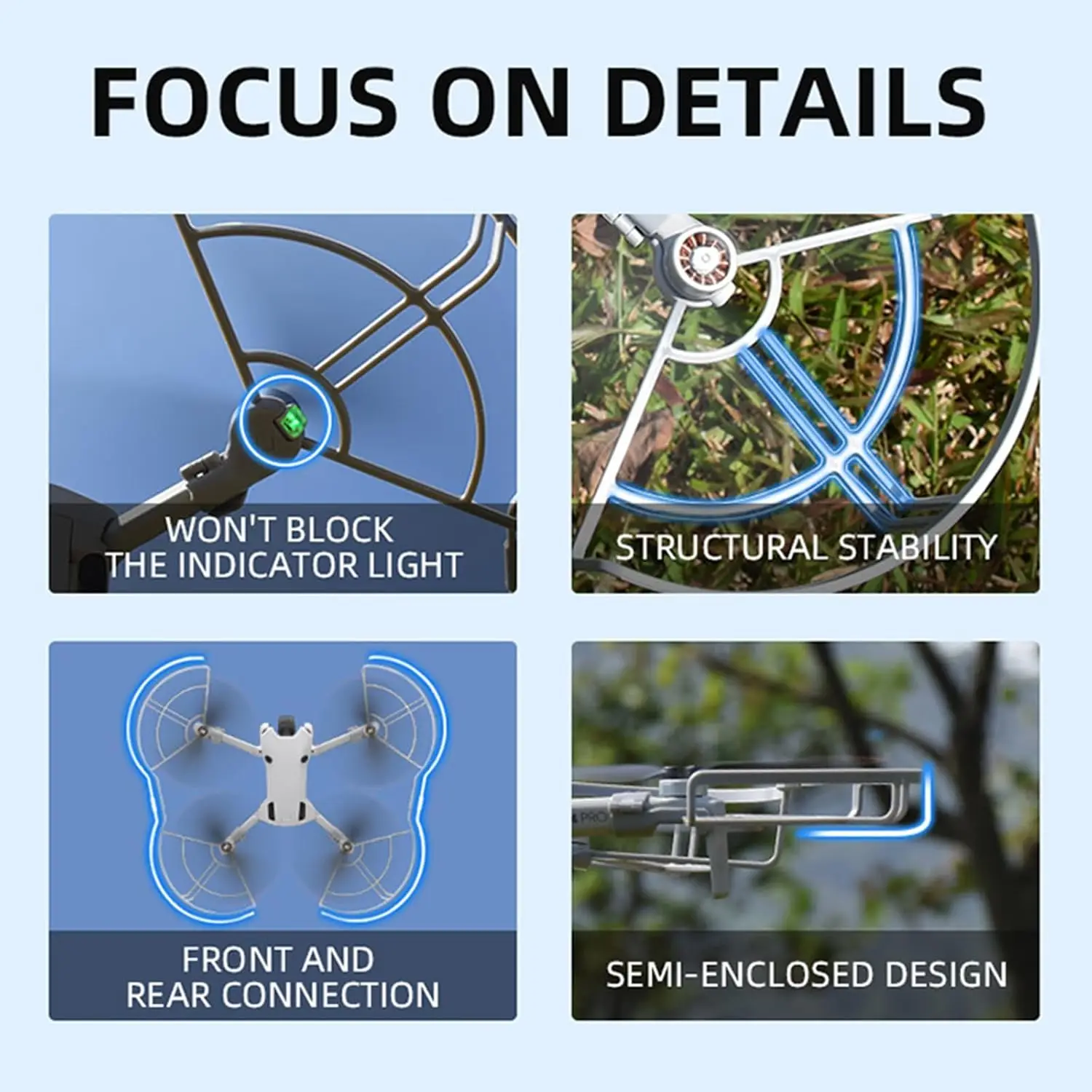 Mbështjellës për fjalët e dronit DJI Mini 4 Pro - Gri