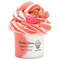 70ml Butter Fluffy Slime Kit Fruit Ice Cream Slime DIY Making Set Non Sticky Super Soft Sludge Polymer Clay Toys Birthday Gifts 1