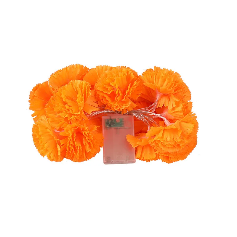 1,5 M 10LED Halloween Chrysantheme Lichterketten Künstliche Blumen Fee Girlande Licht Geist Festival Friedhof Halloween Dekor – Detail 9