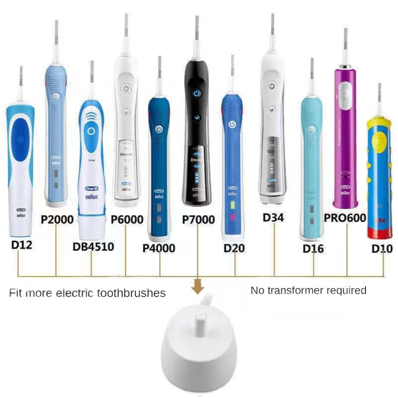 Hotal 홈 욕실 도구 용 Braun Oral B 시리즈 D12 D20 용 Protable 교체 전동 칫솔 스탠드 충전기 EU 플러그