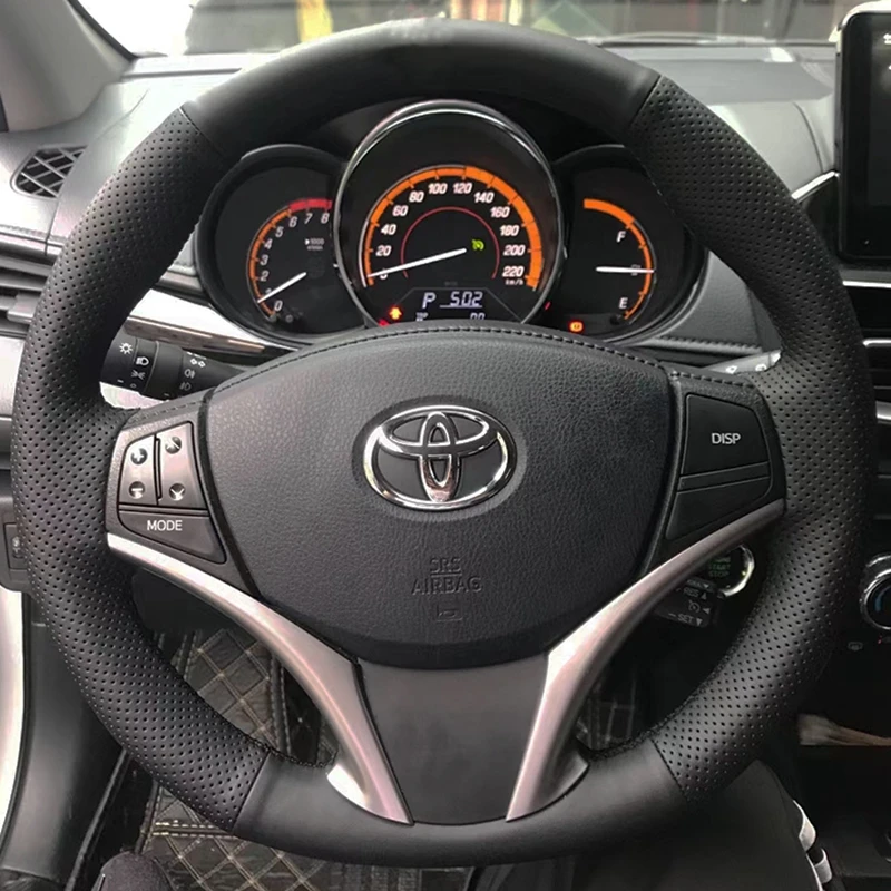 Custom Car Steering Wheel Braid Cover 100 Fit For Toyota Yaris Vios