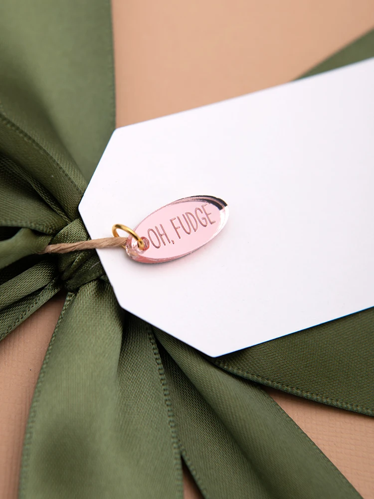 Personalized Acrylic Tag For Wedding Party Baby Baptism Decoration Gift Garment Jeans Bags Shoes DIY Sewing Supplies acrylic tag