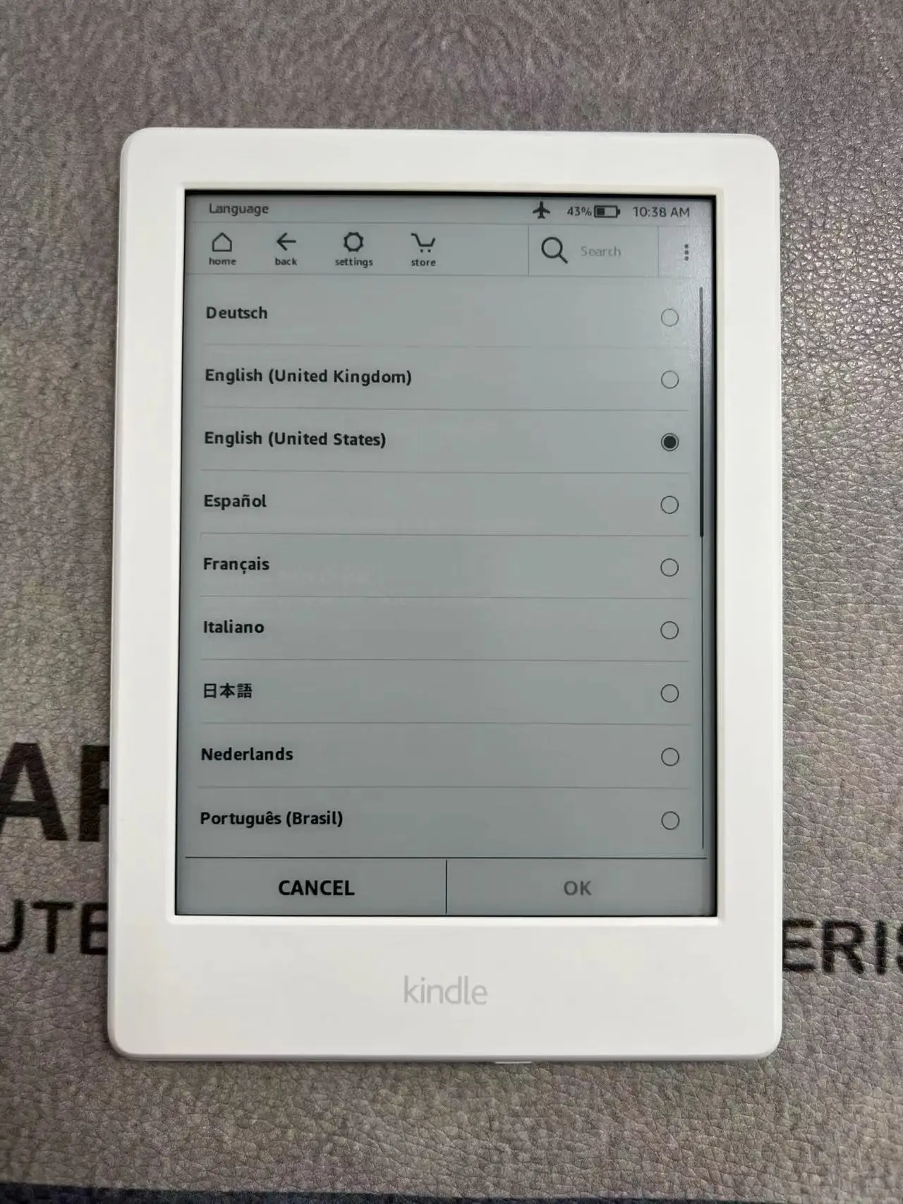 Kindle 8th ebook reader Registerable Account E-Book Reader Touch Screen Ebook Without Backlight E-ink 6 inch Ink Screen