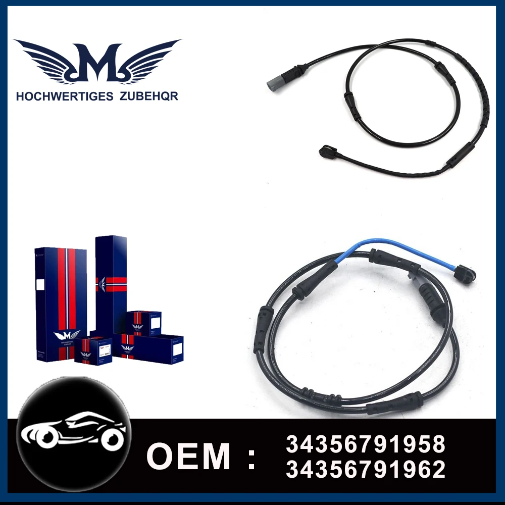 M Brand Front And Rear Brake Pad Wear Sensor For BMW F10 F02 F07 F11 F12 F13 520i 525i 5-6-7 Series 34356791958 34356791962 brake pad sensor