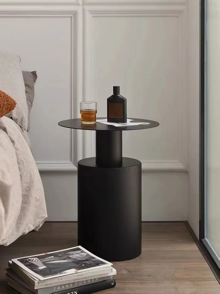 Luxury modern bedside table living room small coffee table creative round Simple coffee bedside