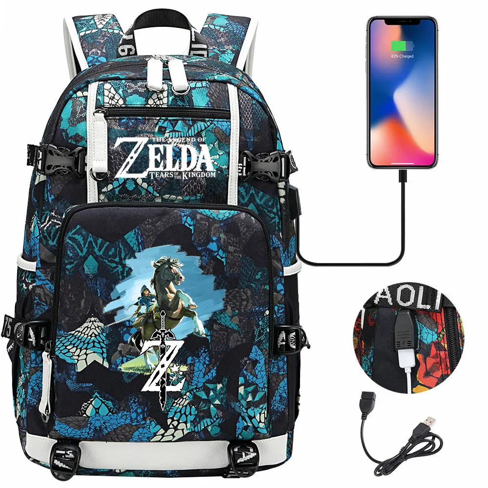 

The Legend of Zelda Indian -based Young Student Schoolbag Men and Women Large -capacity Leisure Travel Backpacks