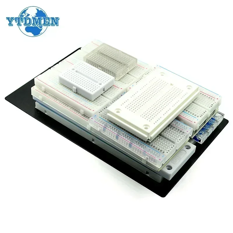 400/830 Points Breadboard MB-102 Solderless PCB Test Board ZY-204 SYB-170 ZY-25 MB102 Breadboard Cable Kit Test Develop DIY
