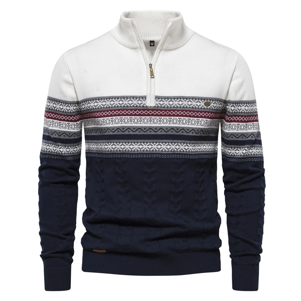 Schoffel Porthmeor Pima Cotton 1/4 Zip Jumper - Men's Cotton Jumper