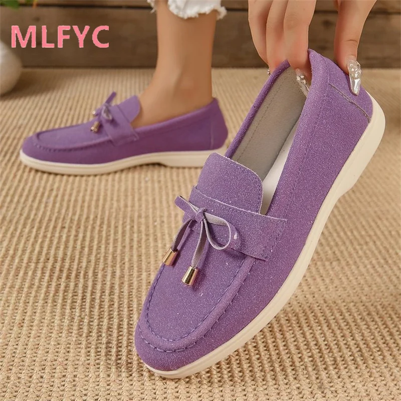 2023 Autumn New Fashion Single Shoe Versatile Flat Bottom Comfortable Lefu Shoes Casual Shoes