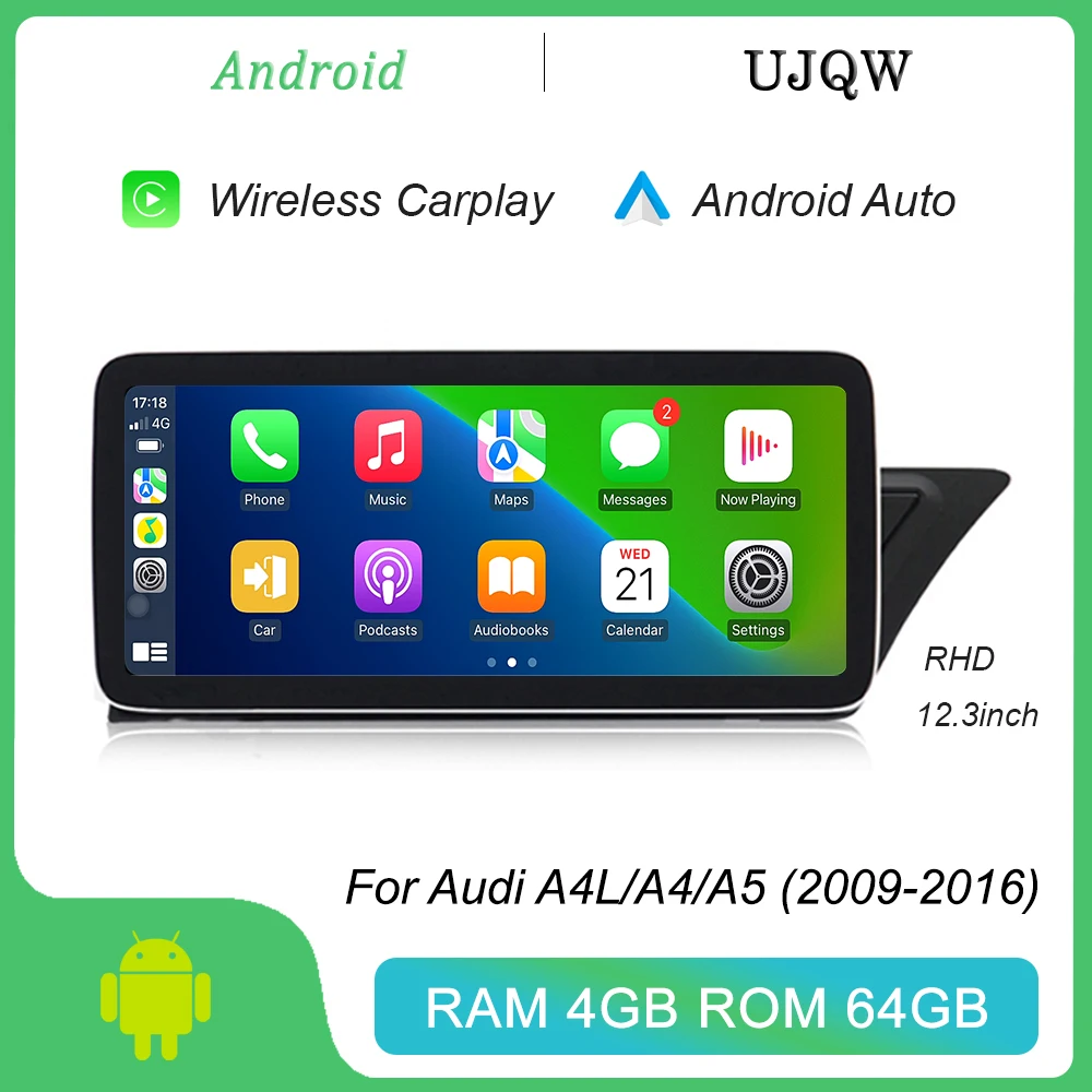 12.3 "kabelloses Carplay Android Auto Android Auto GPS Navigation Radio