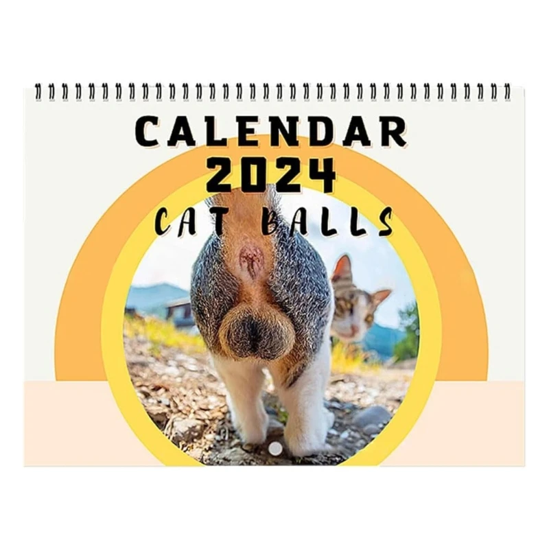 

Twin-Wire Binding Hanging Wall Calendar Monthly Page, Office Calendar Decor
