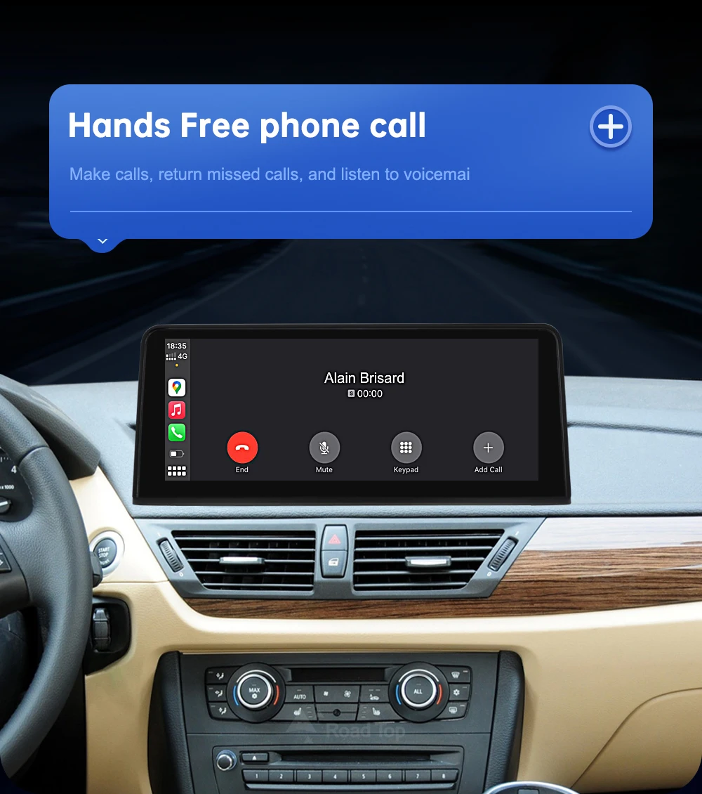 10,25 Zoll Wireless Android Auto für BMW X1 E84 2009-2015 ohne CIC-System Carplay Interface Mirror Link Air Play – Detail 13