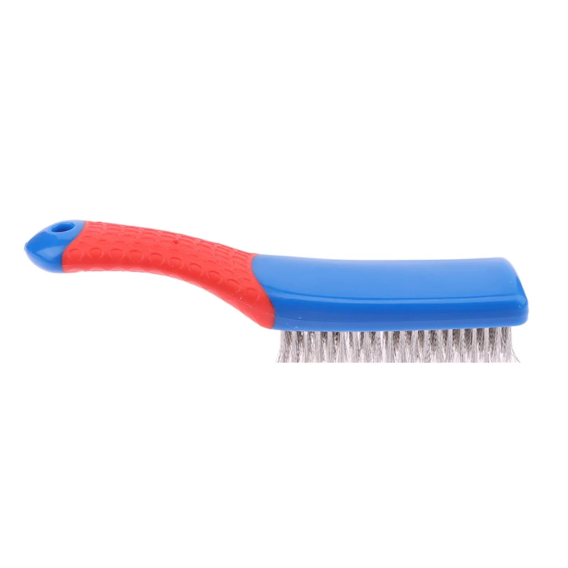 Description Picture 5 of itemHeavy Duty Stainless Steel Wire Brush With Comfortable Plastic Handle - Perfect For Removing Rust, Welding Slag, Dirt, And Paint