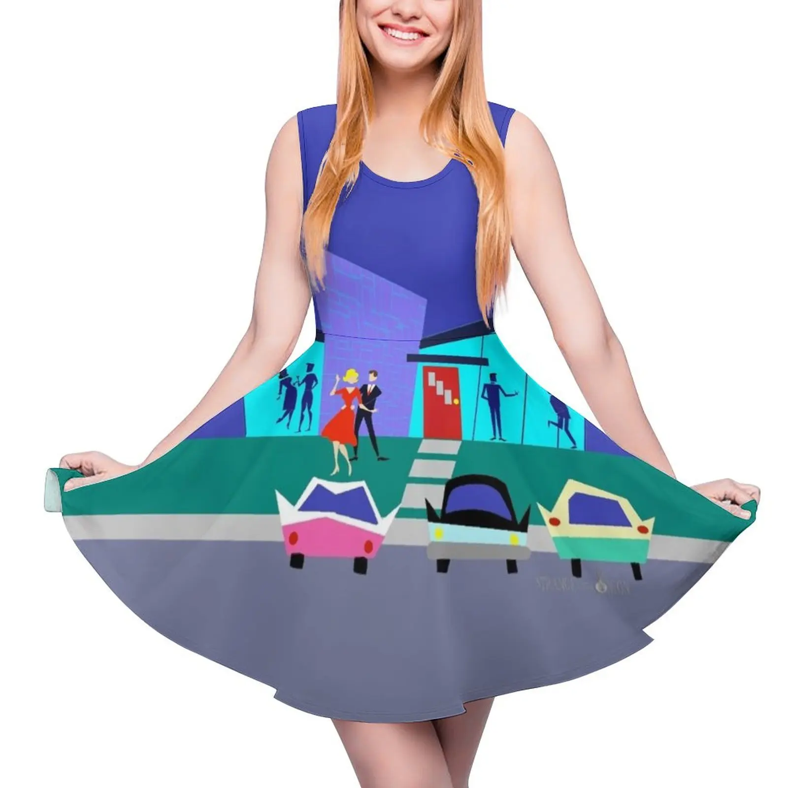 

Платье без рукавов в стиле ретро с открытым домом, летняя одежда для женщин, пляжные наряды для женщин, роскошное женское вечернее платье, платье