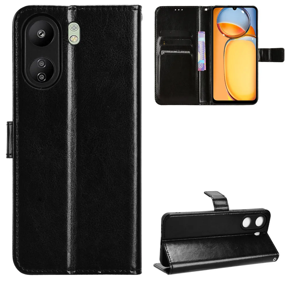 Per Xiaomi Redmi 13C 4G 5G Custodia Luxury Flip Pu Leather Wallet Lanyard Stand Case Per Redmi 13C 13 C Redmi13C Phone Bag
