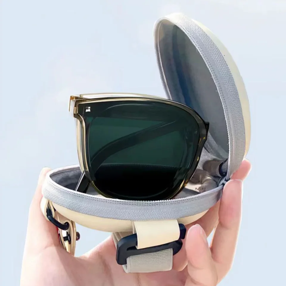 Lunettes De Soleil Pliantes Légères - Protection UV - Unisexe Homme Femme - Monture Noire