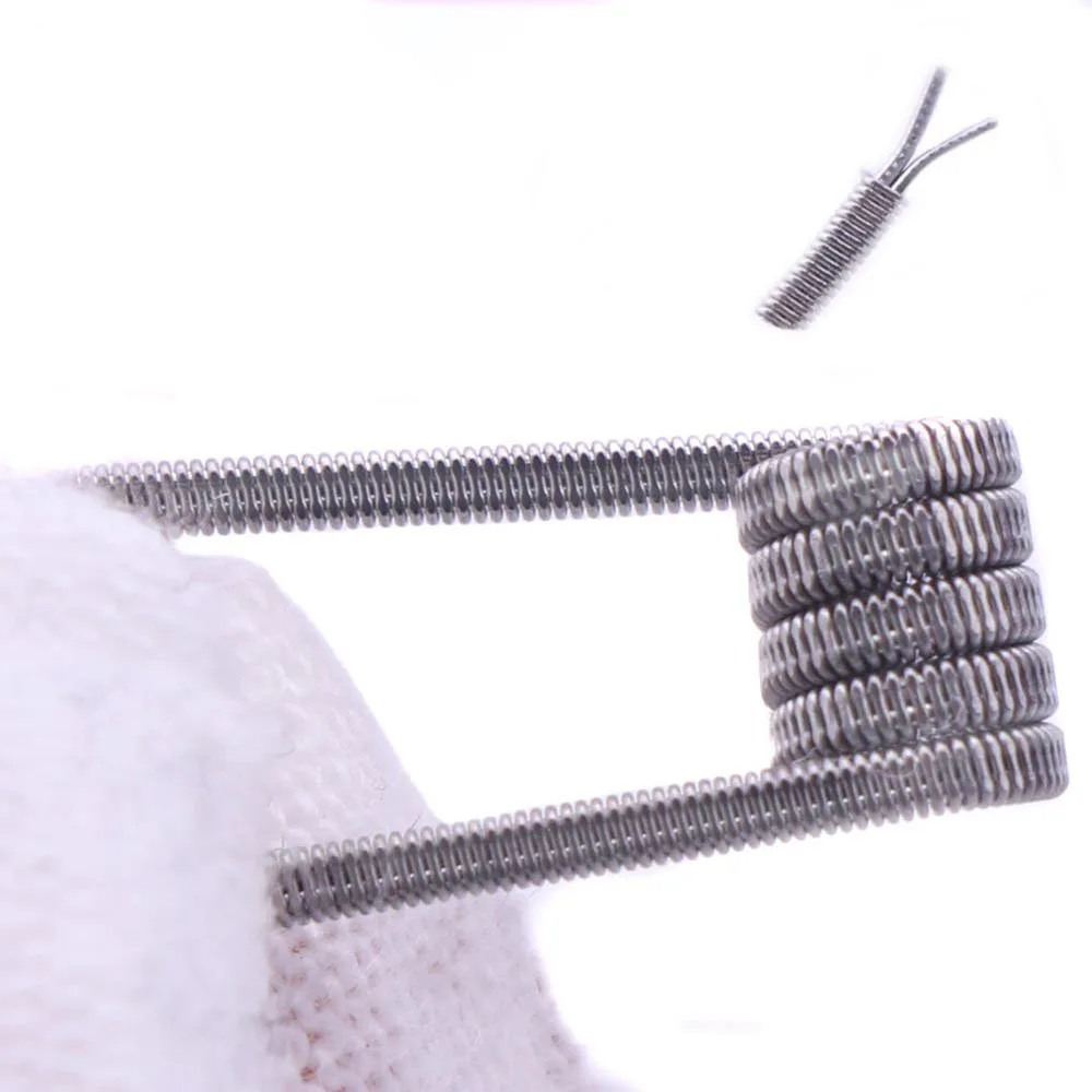 50pcs/box A1/316 Flat twisted wire Fused clapton Hive wires Alien Mix twisted Quad Tiger coils Heating Resistance coil heating resistance coil