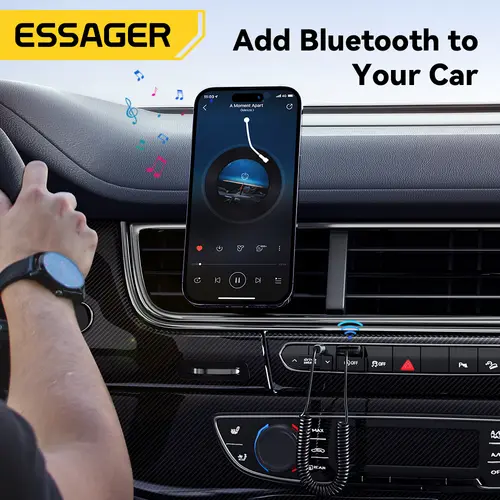 Essager USB Bluetooth 5.0 Receiver Aux Bluetooth Adapter For Car 3.5mm Jack Speaker Auto Handfree Car Audio Music Transmitter - Image 3