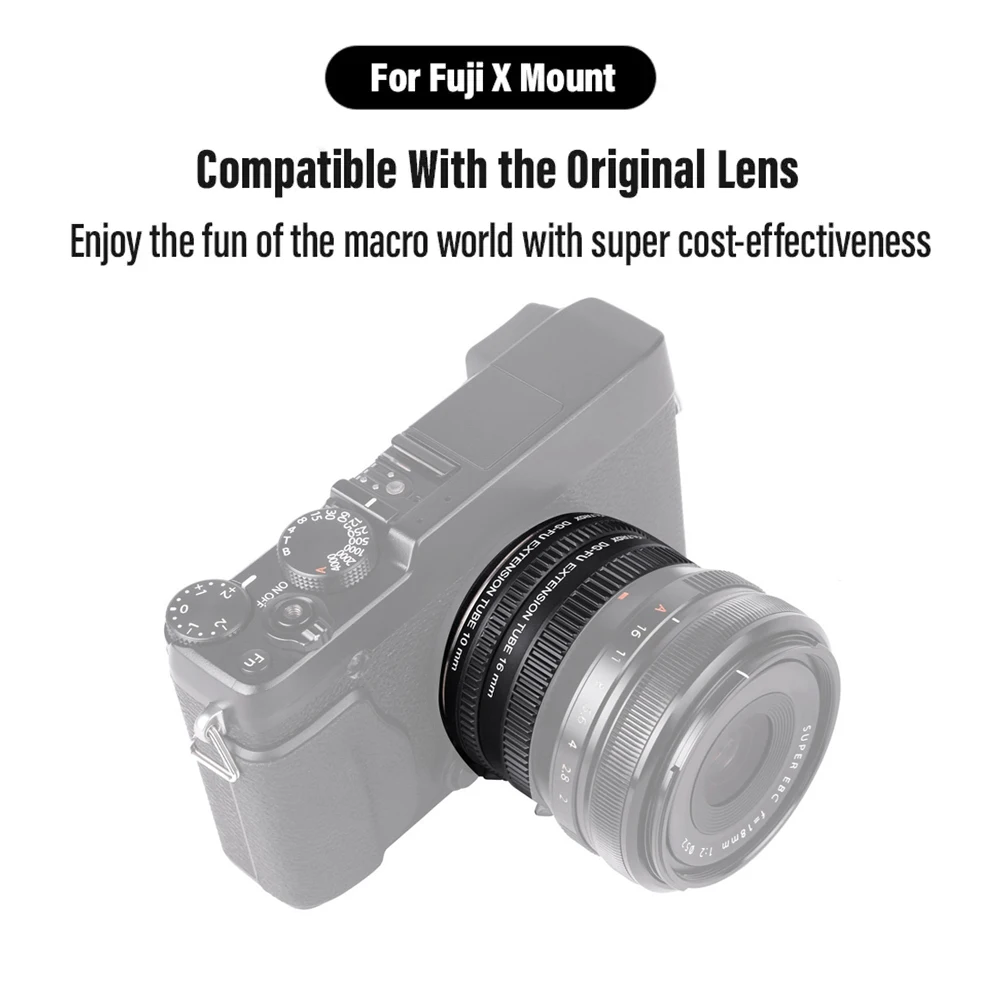 VILTROX DG-FU  AF Macro Extension Tube, Auto Focus Metal Ring, Lens Adapter Moun