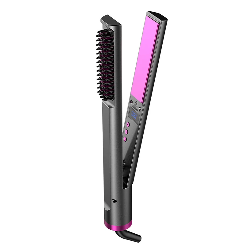 Electric Comb Electric Hair Straightener With Comb Hair Straightener Flat Iron Straightening Brush