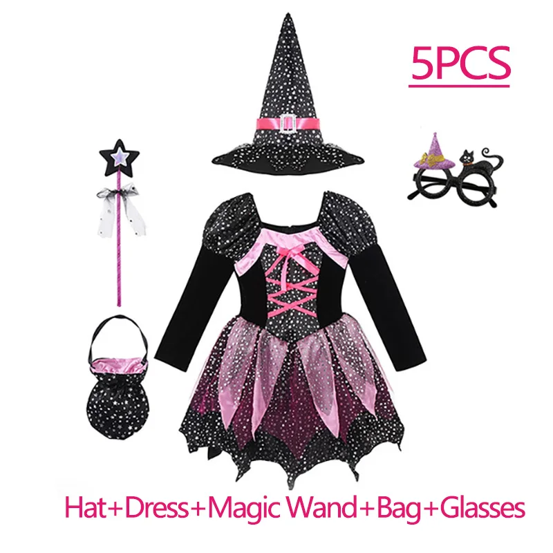 Kids Witch Costume Set 3