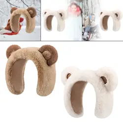 Plush Ear Warmers Bear Coldproof Earflaps Picnic Winter Earmuffs for Women