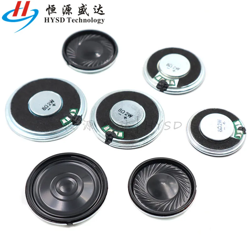 Ultra Thin Mini Speaker Set - 2PCS, 8 Ohms, 2 Watts