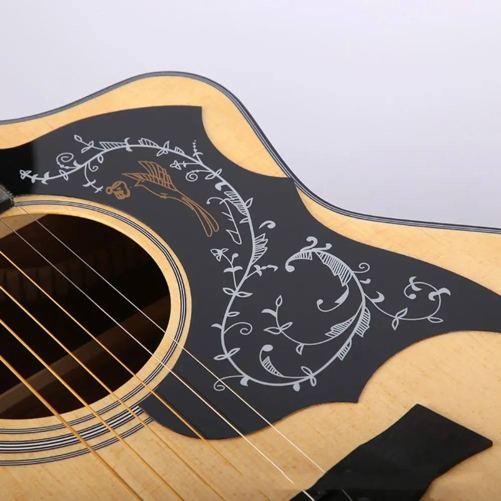 Selbstklebendes Schlagbrett für Folk-Akustikgitarre, Vogelform, bedrucktes Muster, Schlagbrett, Aufkleber, ABS, Gitarrenzubehör, Schlagbrett – Detail 4