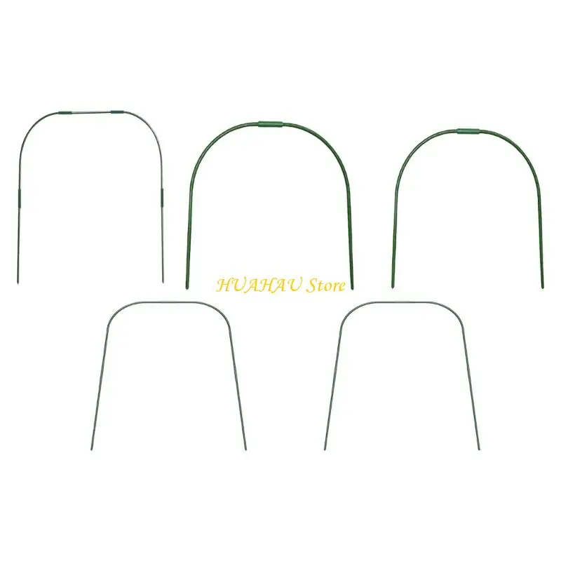 J6BB Greenhouse Hoops Growing Tunnel Garden Hoops Frame for Garden Net Raised Bed Plant Shade Cloth Row Cover Plant Support
