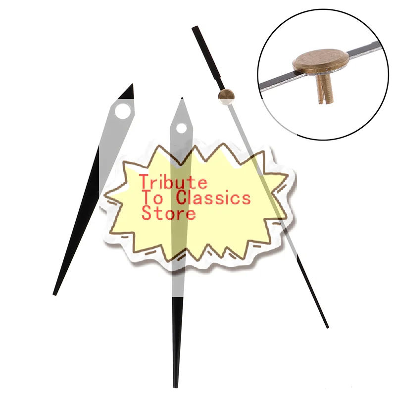 쿼츠 시계 무브먼트 메커니즘 블랙 핸즈 DIY 벽시계 수리 부품 키트 도구