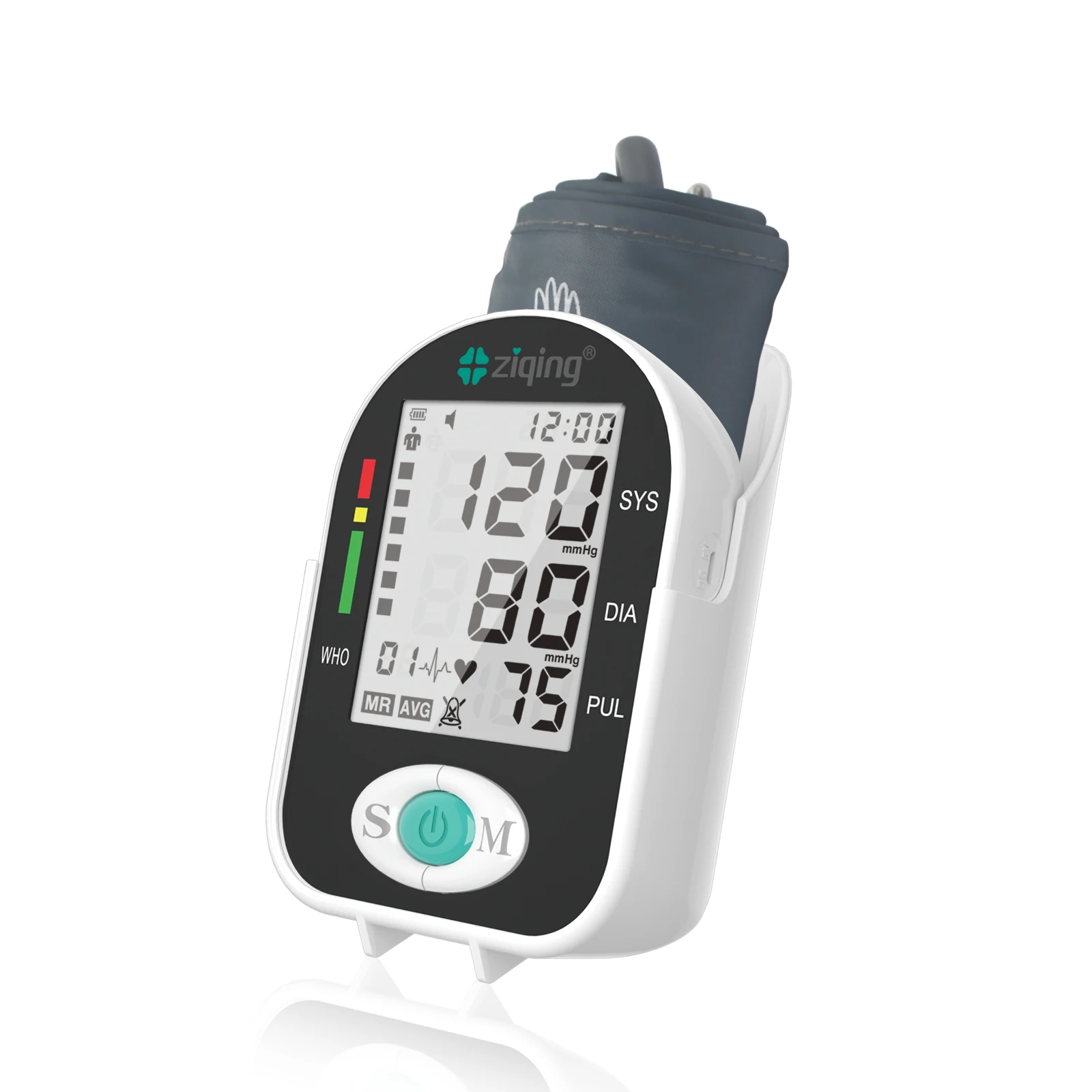 Ziqing Medical Digital Blood Pressure Wrist Monitor Automatic Arm Sphygmoman Tonometer Cuff Tensiometer Heart Rate Pulse Meter