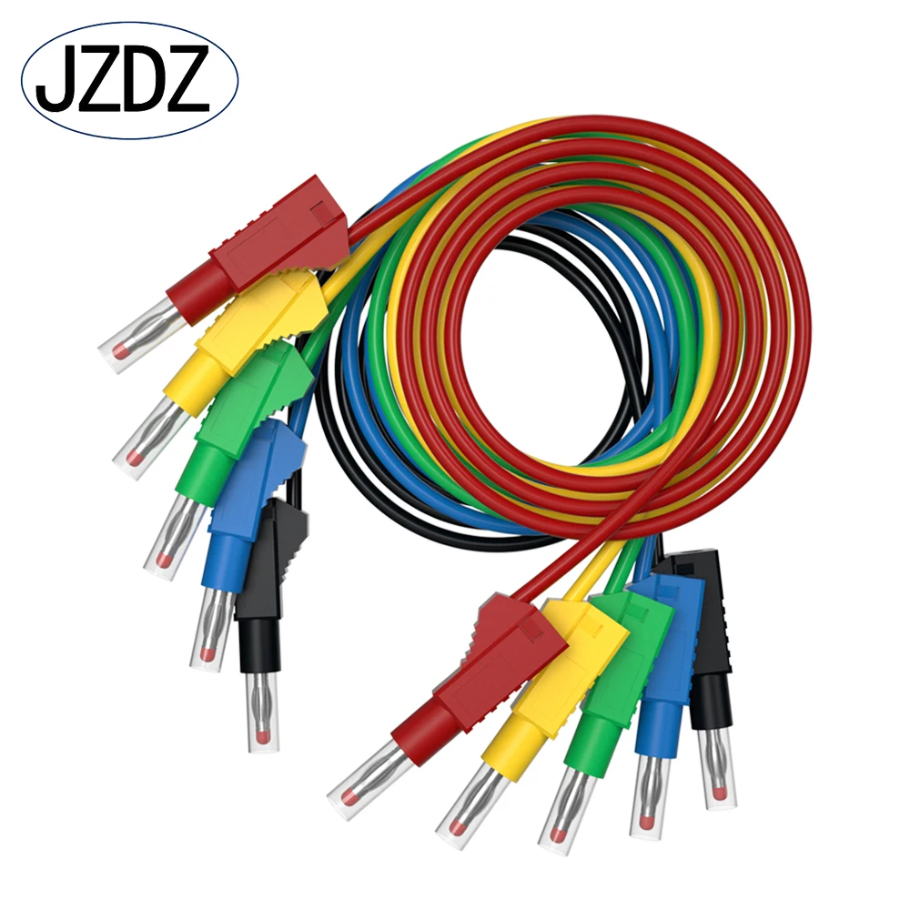 JZDZ 300CM 5pcs Retractable 4MM Banana Plug Security Multimeter Test