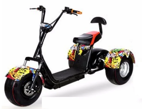 Amoto mission runway electric scooters citycoco 2000w 3000w 60v tricycles 3 wheel   adults