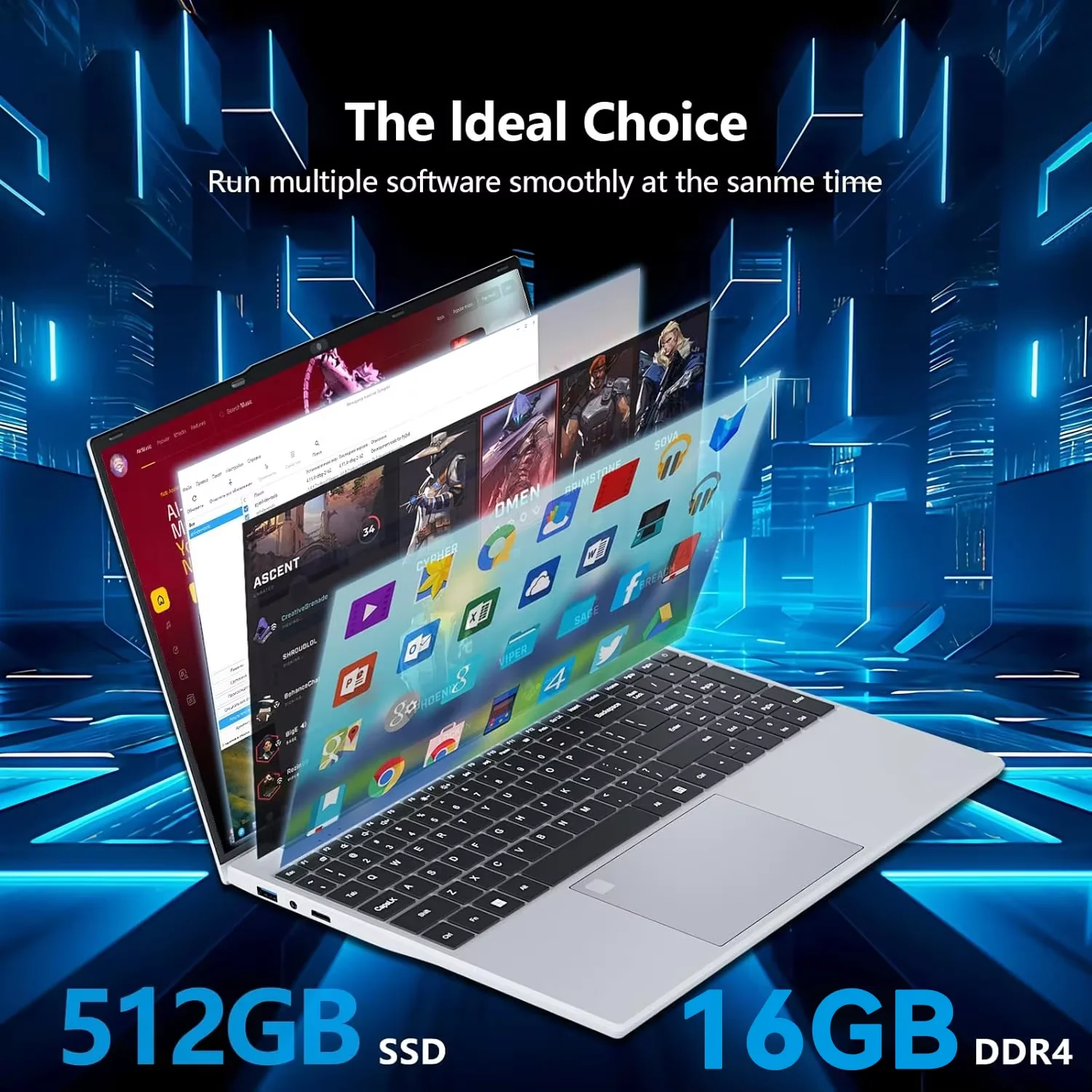 레노 15.6인치 고성능 노트북 인텔 I9-10980HK 랩탑 윈도우11 프로 32GB 램 2TB SSD HD 디스플레이 사무용 게이밍 컴퓨터
