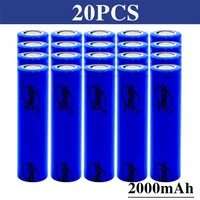Batterie au Lithium originale 18650, 2000mAh, 3.7V, Rechargeable, Li-ion de qualité A, pour lampe de poche, batterie externe Vape 5