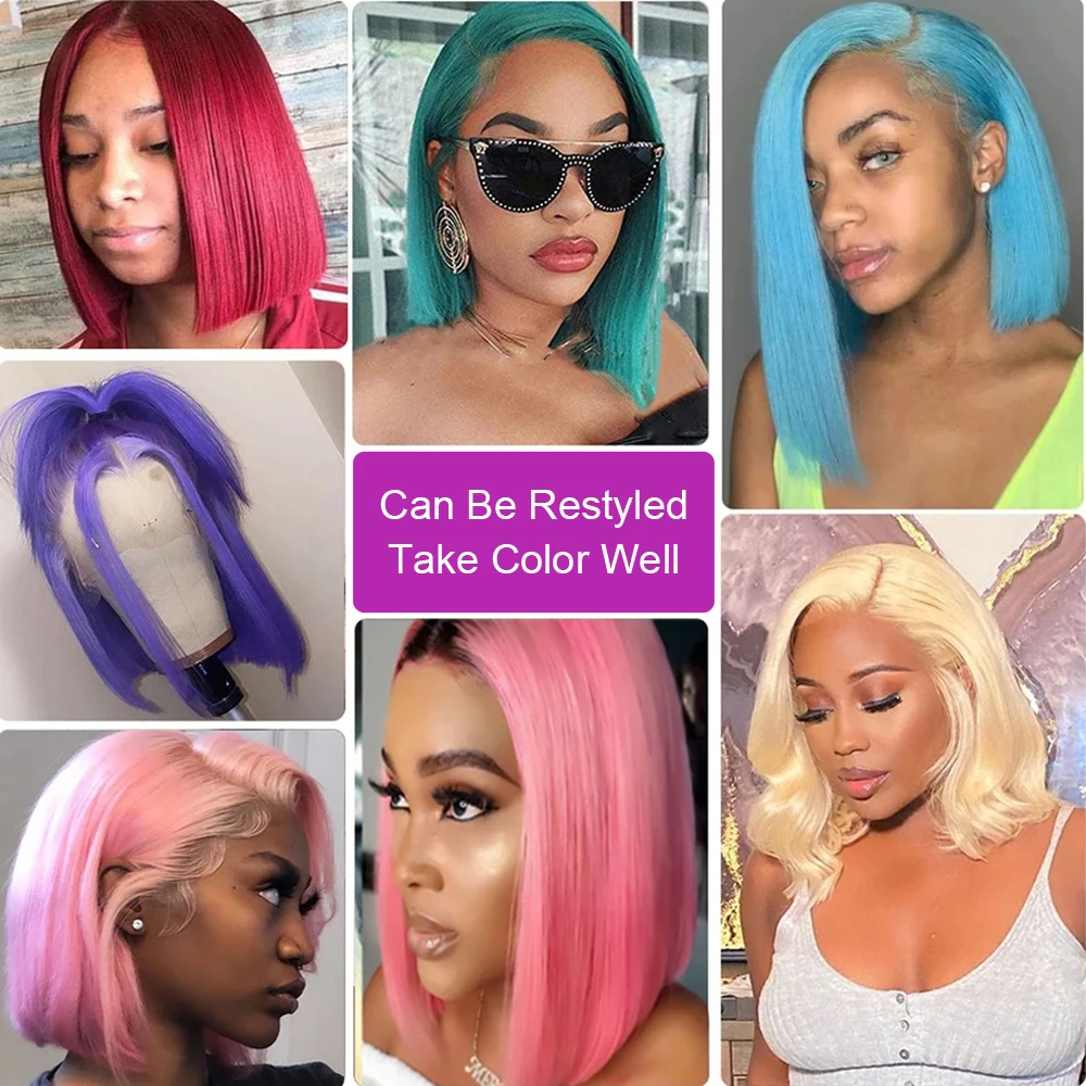 Vietnamesisches Remy-Echthaar, 13 x 4 HD-Spitze-Front-Bob-Perücke, 613, honigblond, super doppelt gezogen, knochengerade, leimlose Perücke für Frauen – Detail 11