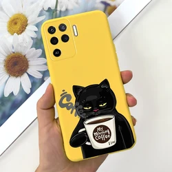 Cute Cartoon Soft Silicone Phone Case - Stylish Back Cover Bumper in Vibrant Colors for Oppo Reno5 5G (Yellow 1787)