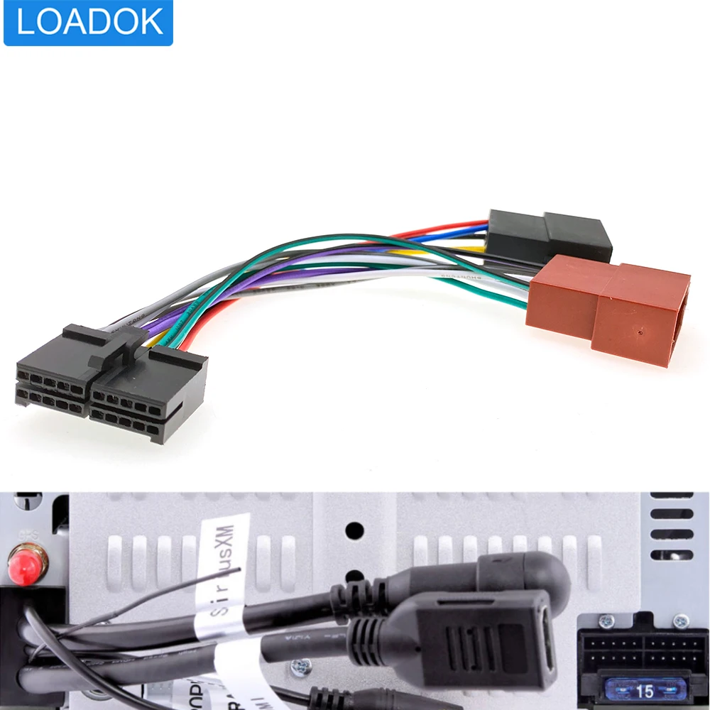 20PinCarRadioAudioStereoISOPowerStandardWiringHarnessAdapter
