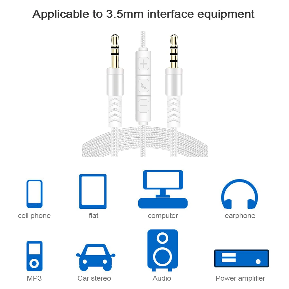 AUX AUX ̺ Ŀ ̾, ũ ,  ,  ׷ ڵ ü, , ڵ Ŀ, ޴, 3.5mm