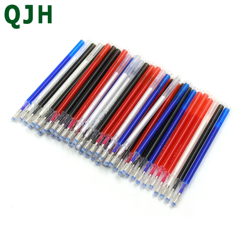 10Pcs Erasable Refill Pens High Temperature Disappearing Fabric Marker Pen for Patchwork Fabric PU Leather Mark Sewing Tool