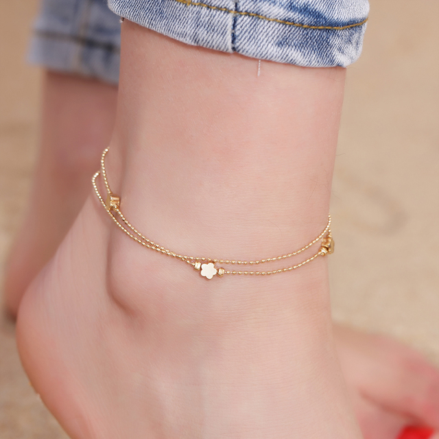 Bell Tassel Anklet Set For Women Beach Foot jewelry Vintage Statement Anklets Boho Style Party Summer Jewelry Wholesale