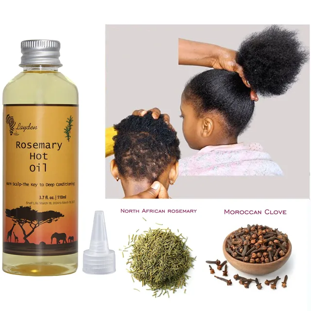 One Touch to Gorgeous 110 ml African Rosemary＆ Cloves Hot Oil  Accelerate the Scalp to Deliver More Nutrients to Hair Follicles 1
