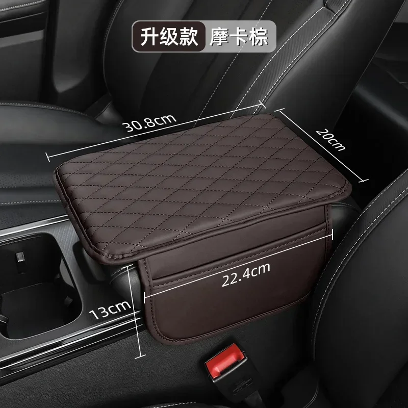 Deluxe Universal Car Armrest Cushion with Storage Pocket and Elbow Support