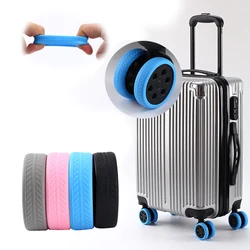 New 8PCS Luggage Wheels Protector Silicone Wheels Caster Shoes Travel Luggage Suitcase Reduce Noise Wheels Cover Accessories