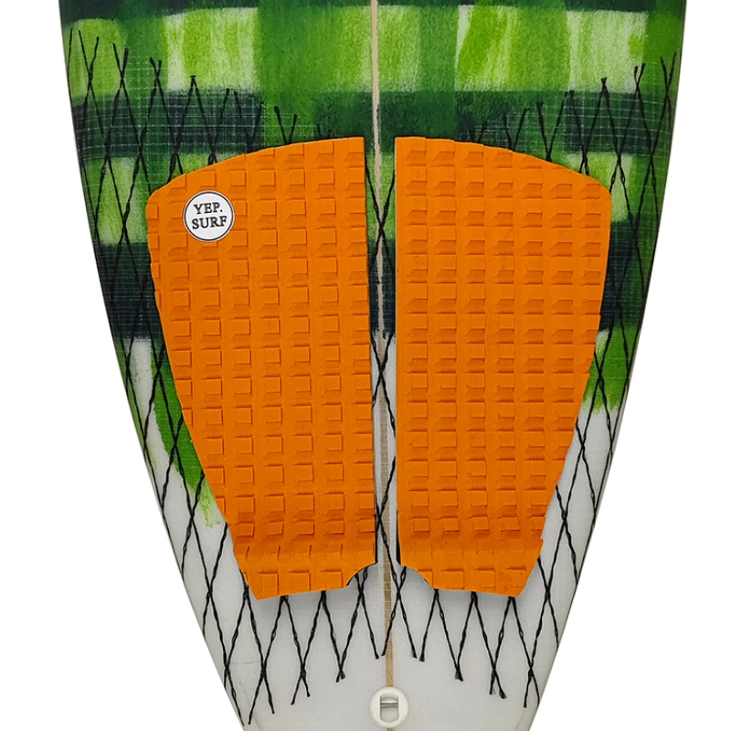 2 Pezzi Tavola Da Surf Traction Pad Plaid Surf Deck Pad Multicolor Antiscivolo Surf Pad Grip Sup Traction Pad Eva Deck Cover Tail Pads